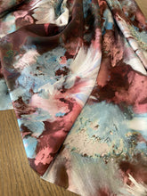 Lade das Bild in den Galerie-Viewer, Seta twill colori azzurro marrone: 49€/mt