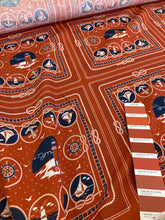 Lade das Bild in den Galerie-Viewer, Lino stampa stile marinai terracotta : 32€/m