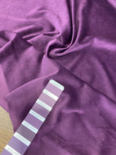 Lade das Bild in den Galerie-Viewer, Velluto di cotone viola: 34€/m