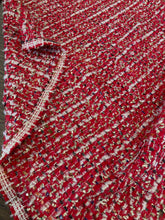 Lade das Bild in den Galerie-Viewer, Tweed rosso taglio unico 0.9m a 35€

