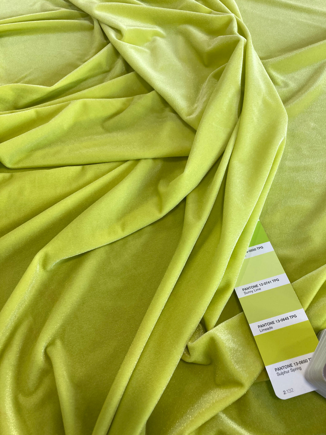 Velluto di lycra verde: 28€/m